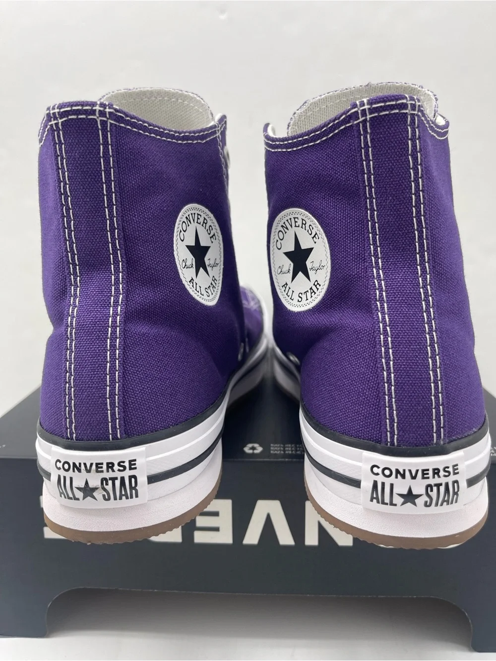 Converse WMNS CTAS EVA LIFT HI BLACKBERRY JAM/WHITE/EGRET Platform Sneakers